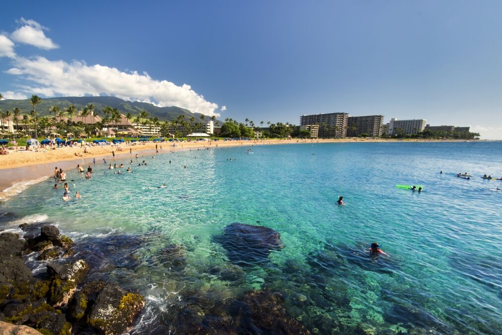 Kaanapali Beach from Black Rock, Maui, Hawaii