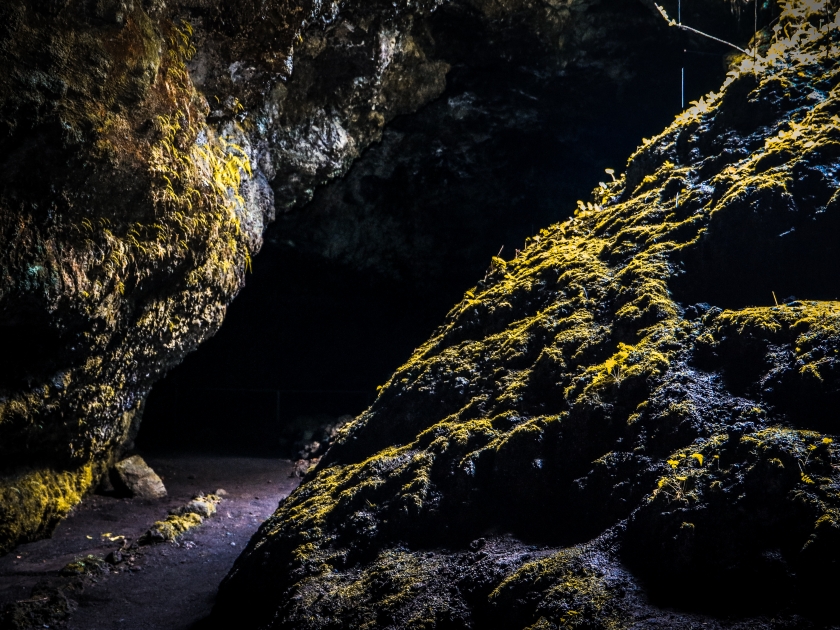 View from the entry to the Hana Lava Tube