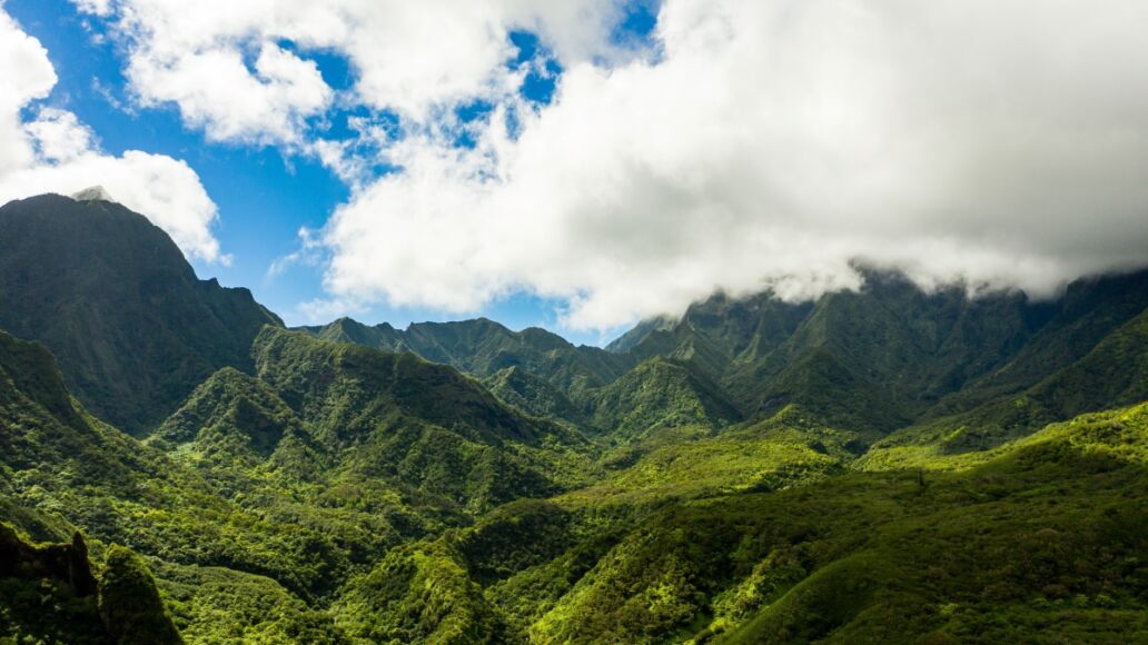 Iao Valley - Hawaii from the air