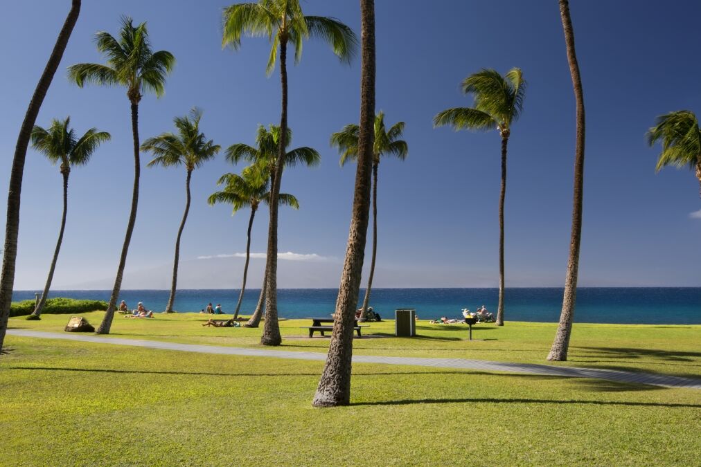 Kahekili Beach Park on the west coast of Maui, Hawaii