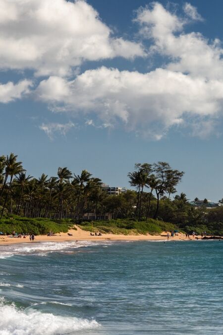 Keawakapu beach in the evening light, Maui, Hawaii