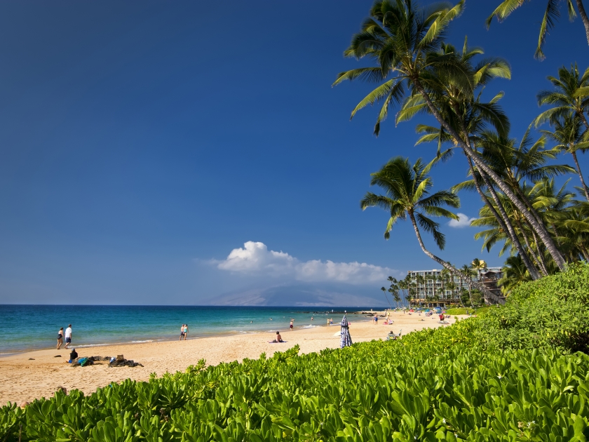 Keawakapu beach, south shore of Maui, Hawaii