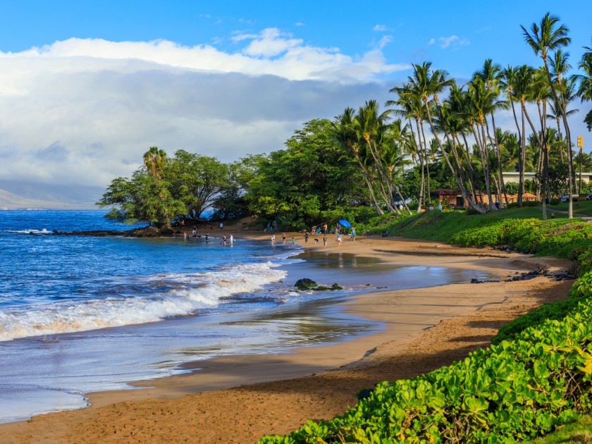 Wailea Beach near Kihei, Maui, Hawaii, USA