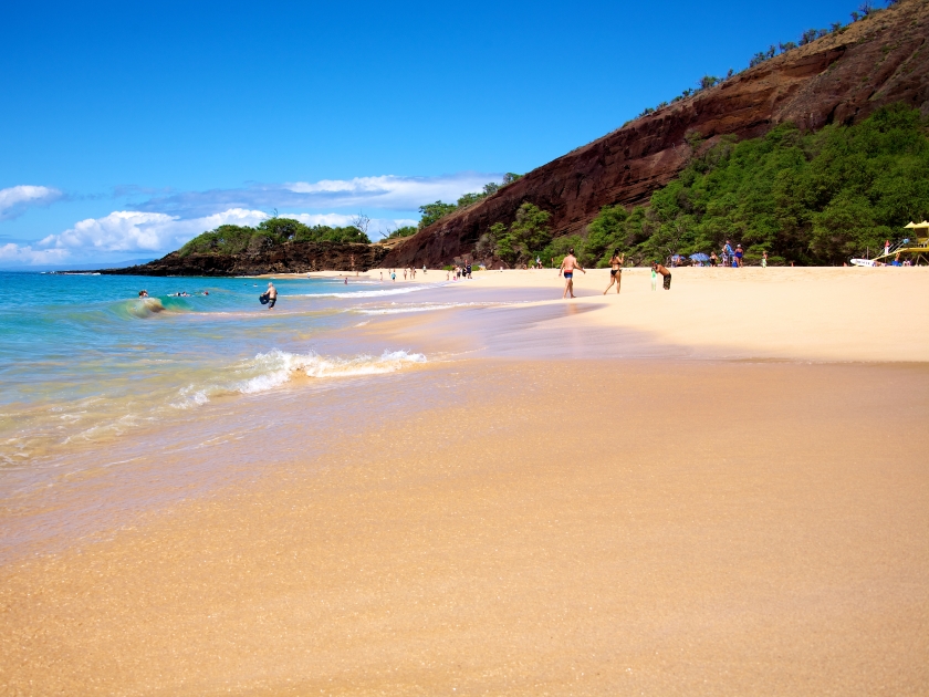 Big Beach at Makena State Park in Maui Hawaii