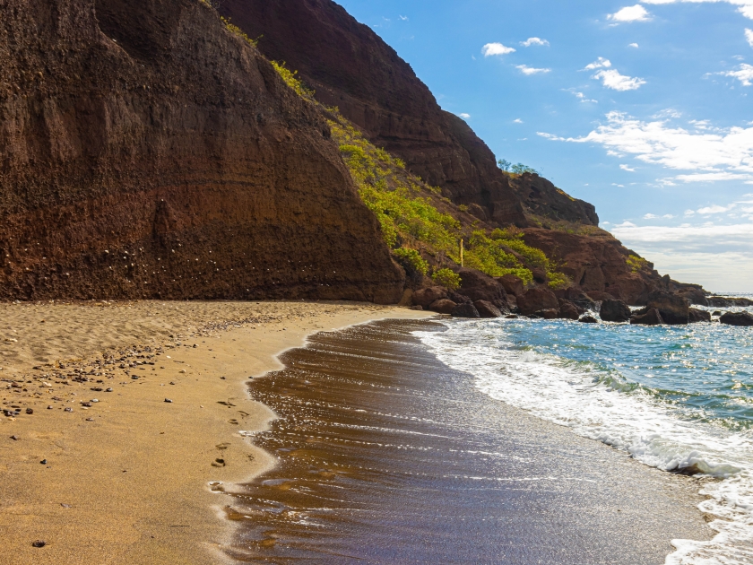 Red Sand From Pu'u Olai Cinder Cone on Oneuli Beach , Makena State Park, Maui, Hawaii, USA