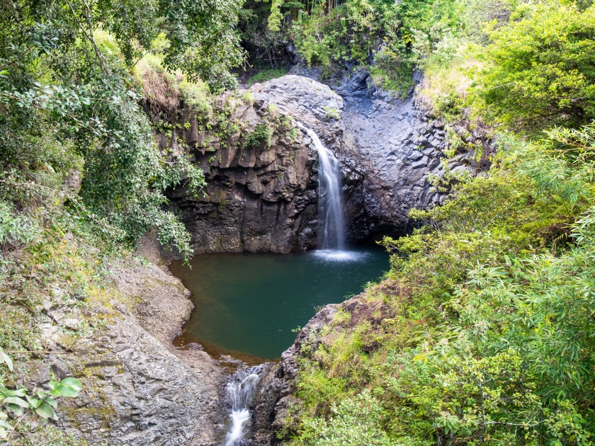 Waterfall at the Seven Sacred Pools, Maui, Hawaii