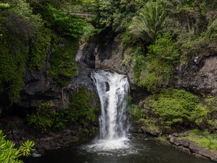 Scenic Oheo Gulch (also known as Seven Sacred Pools) vista on Maui, Hawaii