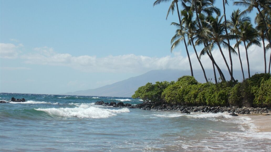 Stunning landscape from Palauea Beach in Maui, Hawaii taken on a digital camera.