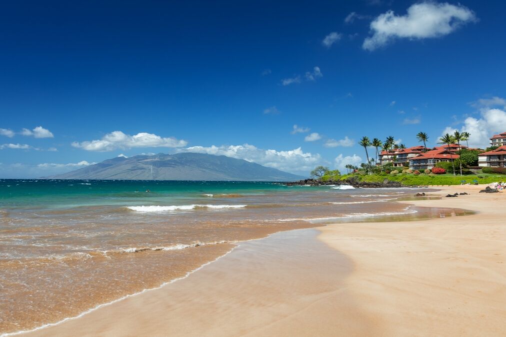 Beautiful Polo beach at Wailea, Maui, Hawaii