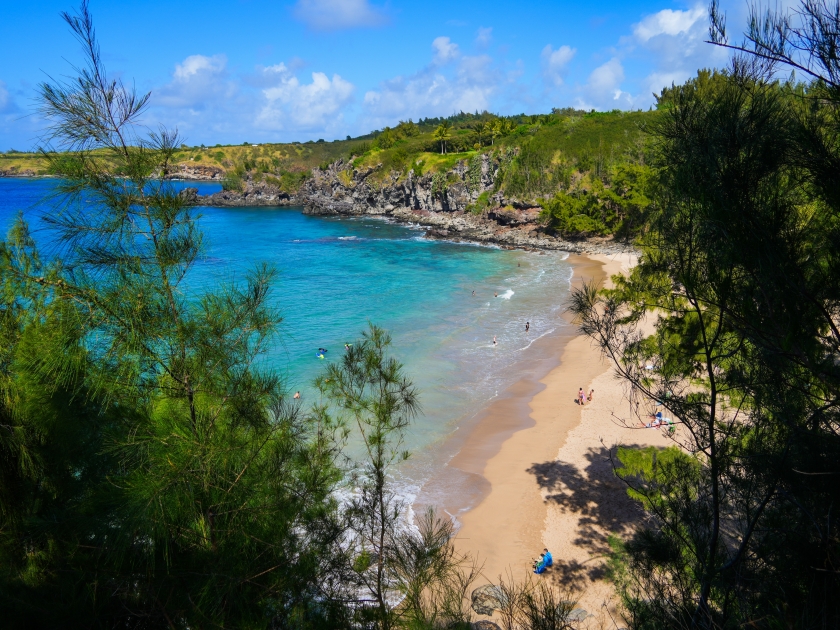 Slaughthouse Beach in the west of Maui island in Hawaii, United States