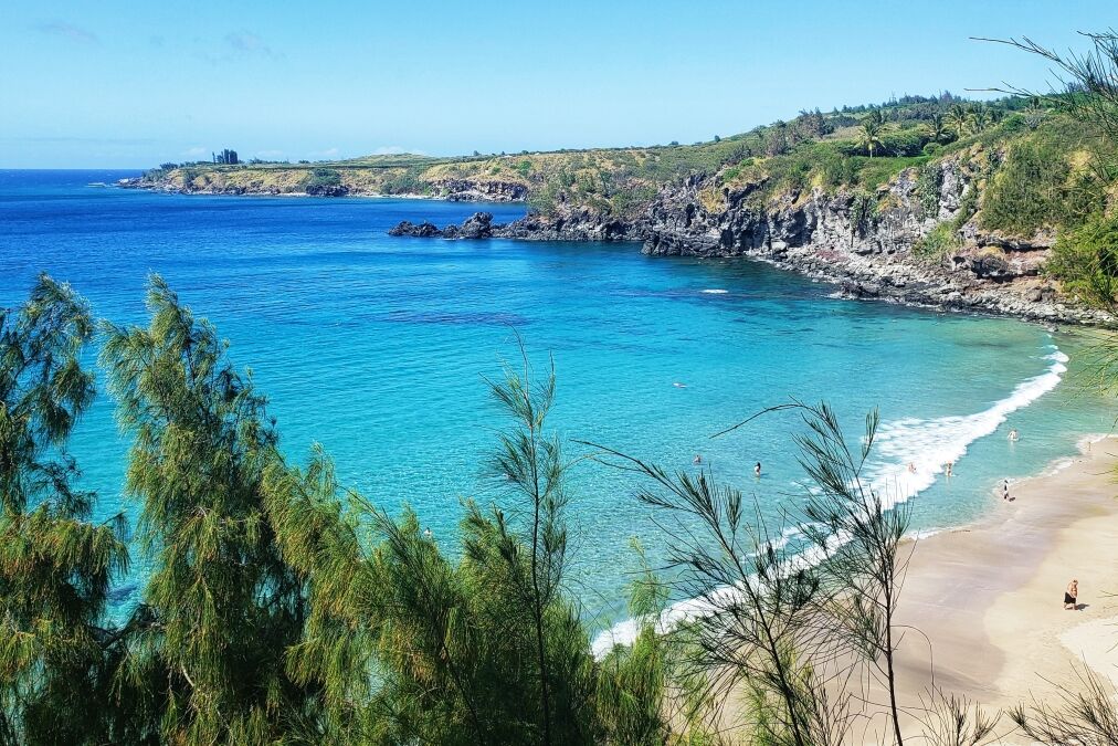 Slaughterhouse beach in Maui, Hawaii