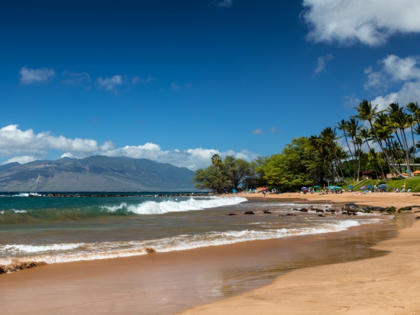 Ulua beach in the evening light, Maui, Hawaii