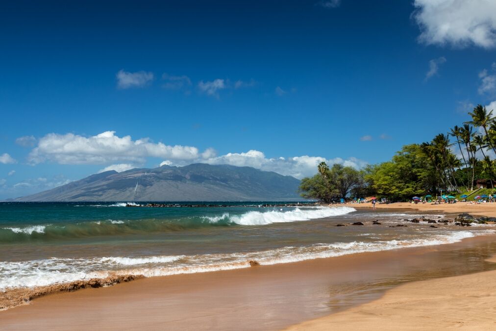 Ulua beach in the evening light, Maui, Hawaii