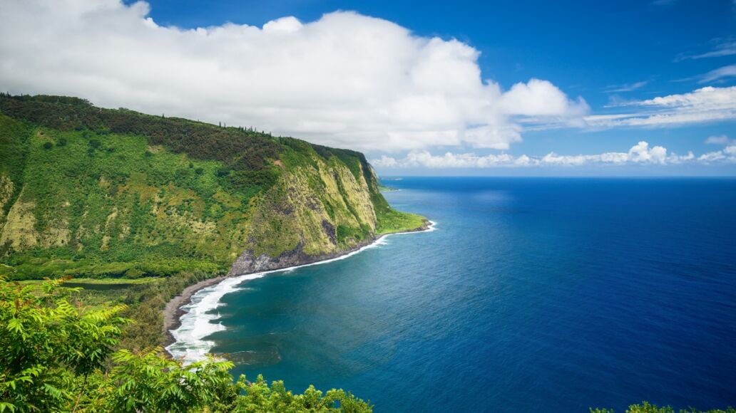 Waipio Valley Lookout view on Big Island, Hawaii