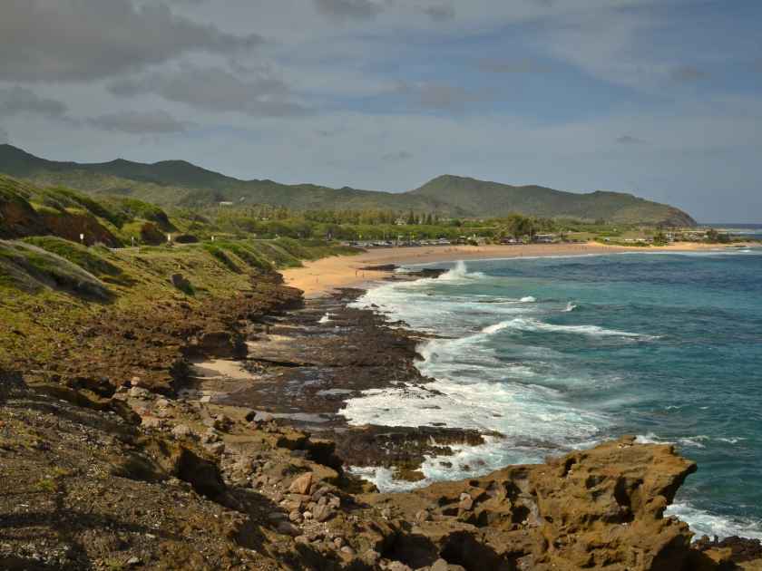 scenic view from Halona Blowhole oahu hawaii usa