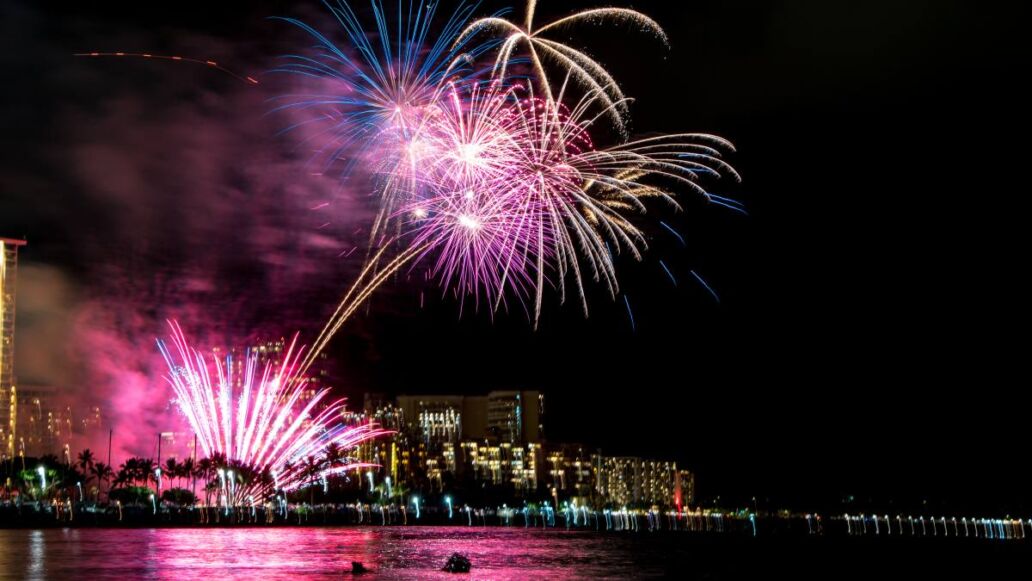 Fireworks at the Hilton Hawaiian Village