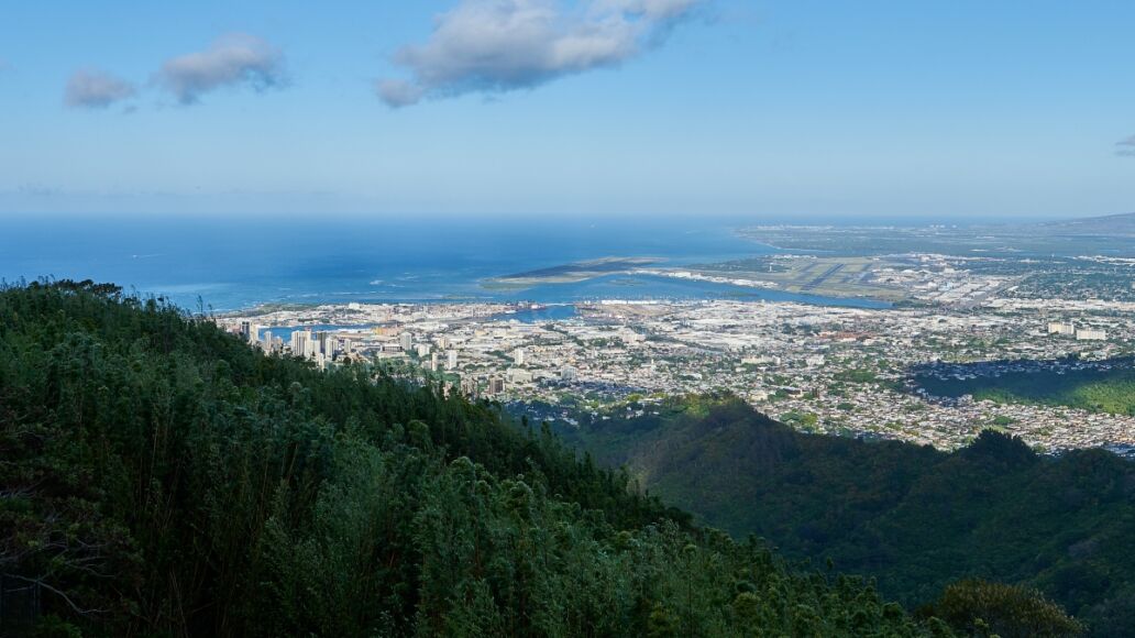 Panoramic Leeward Oahu Hawaii Cityscape