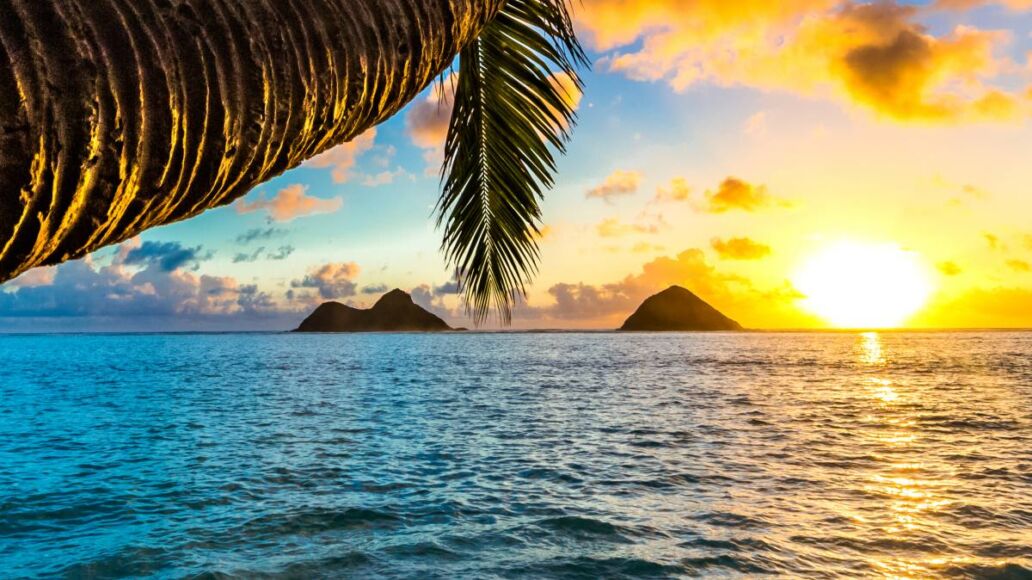 Beautiful Lanikai, Kailua Sunrise in Hawaii