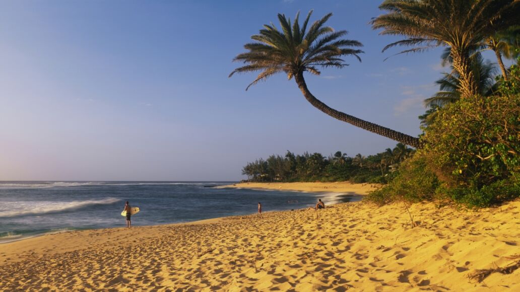 This is the north shore of the island of Oahu.