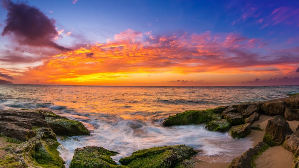 Beautiful North Shore Hawaii Sunset