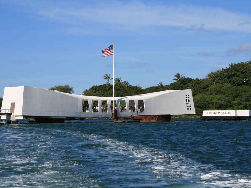 PEARL HARBOR MEMORIAL IN OAHU HAWAII