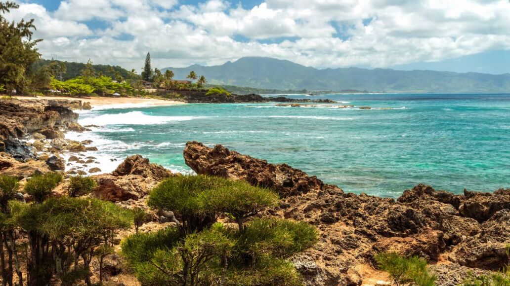 Three Tables Beach is part of Pupukea Beach Park on the North Shore of Oahu, Hawaii