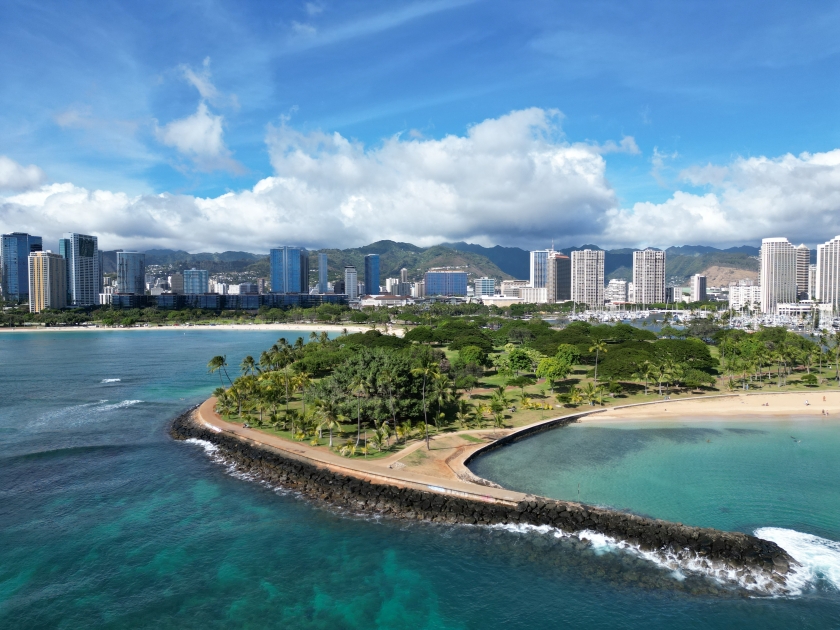 Coastline Magic Island O'ahu, Hawaii