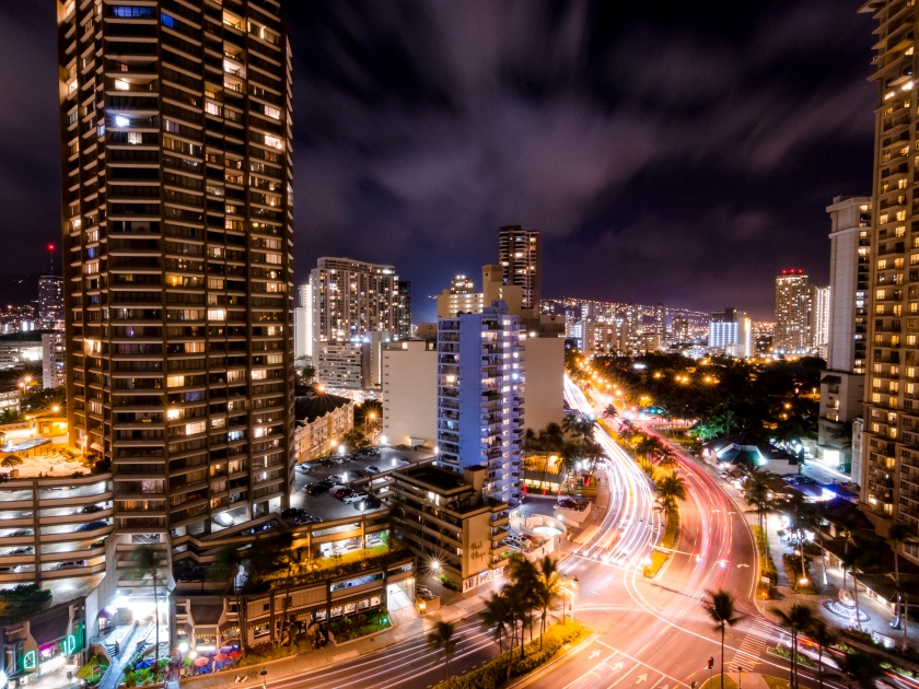 Honolulu, Hawaii at Night