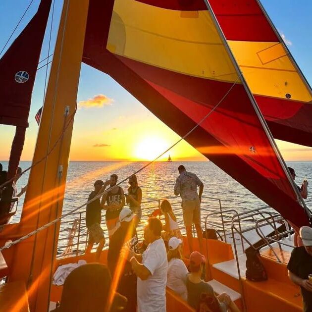 Sunset Booze Cruise with Open Bar - Na Hoku III Catamaran