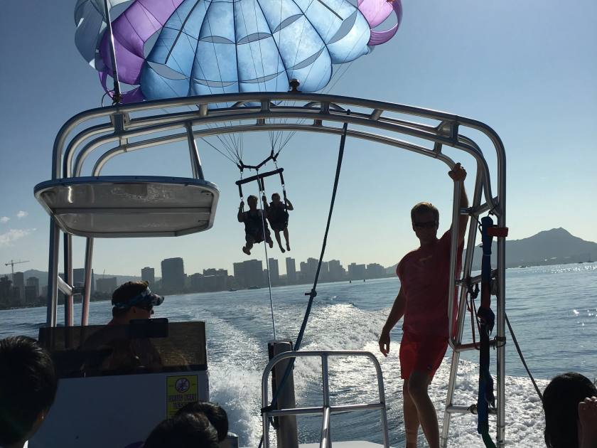 Parasailing in Waikiki