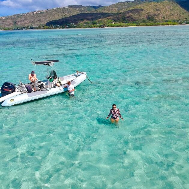 Snorkel, SUP, Underwater Scooter & Turtle Watching - Maunalua Bay Sandbar Cruise