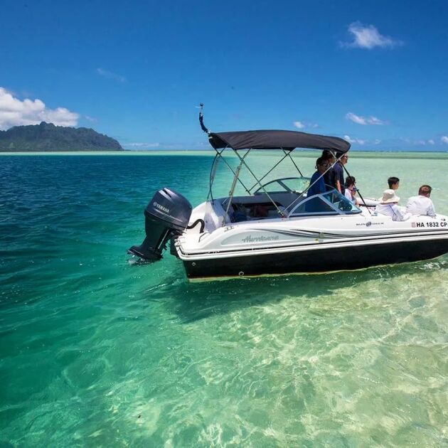 Captain Bruce Kaneohe Sandbar Snorkel & Private Speed Boat Rental