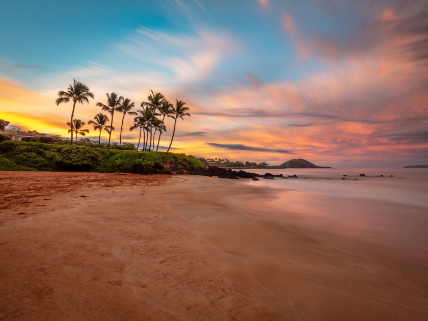 Hawaii Sunrise wonder from a Maui Beach