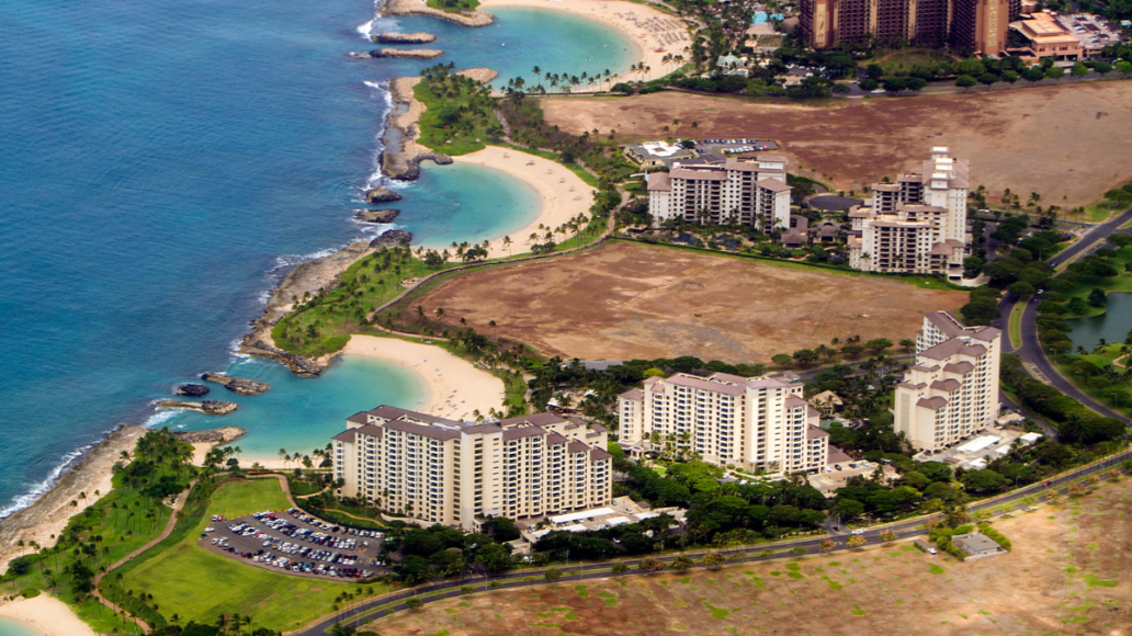 Aerial view Ko Olina Lagoons